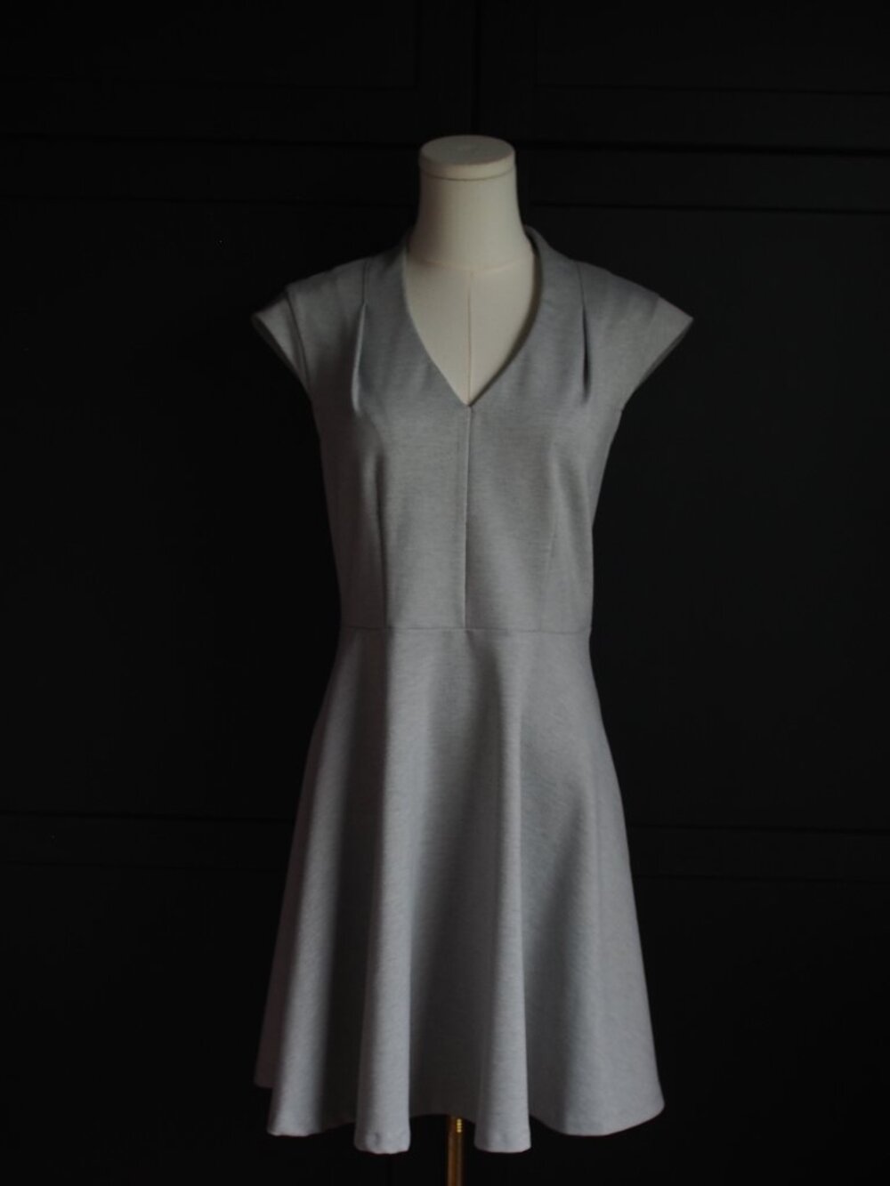 Smart Set | Grey V-Neck Fit and Flare Dress